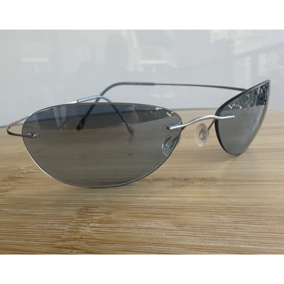 Vintage Silhouette Titan M 8067 715 6082 Sunglasses Titanium Rimless Austria - Picture 1 of 11